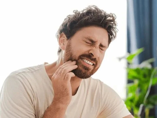 Stock photo Young Man Suffering Headshot